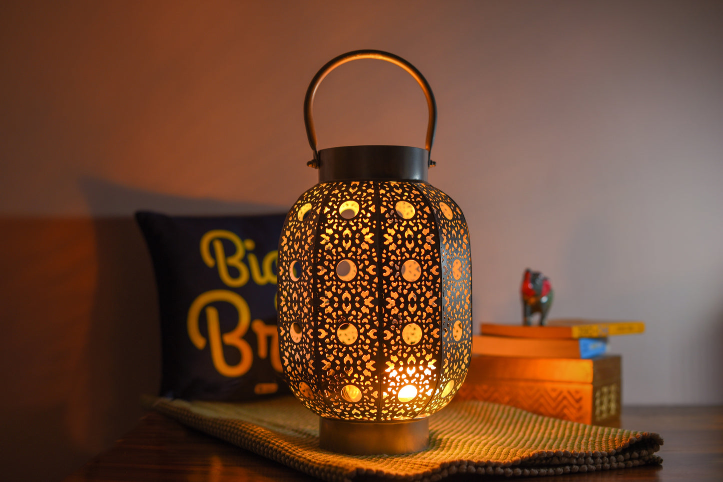 Metal Medium Lantern (Black) Makran Lantern