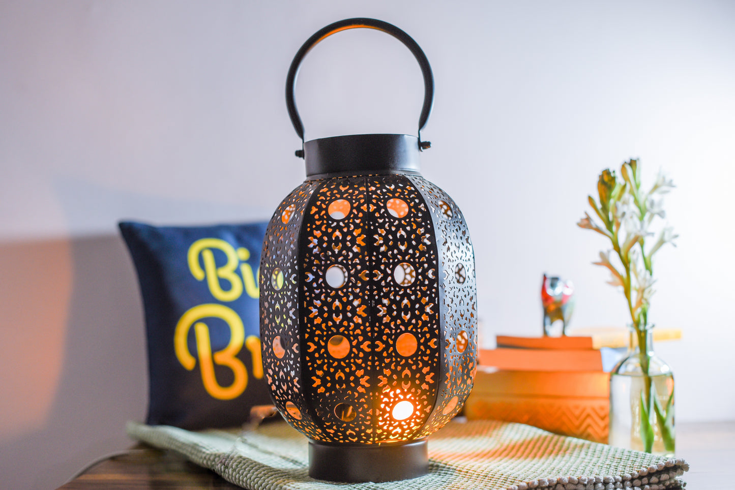 Metal Medium Lantern (Black) Makran Lantern