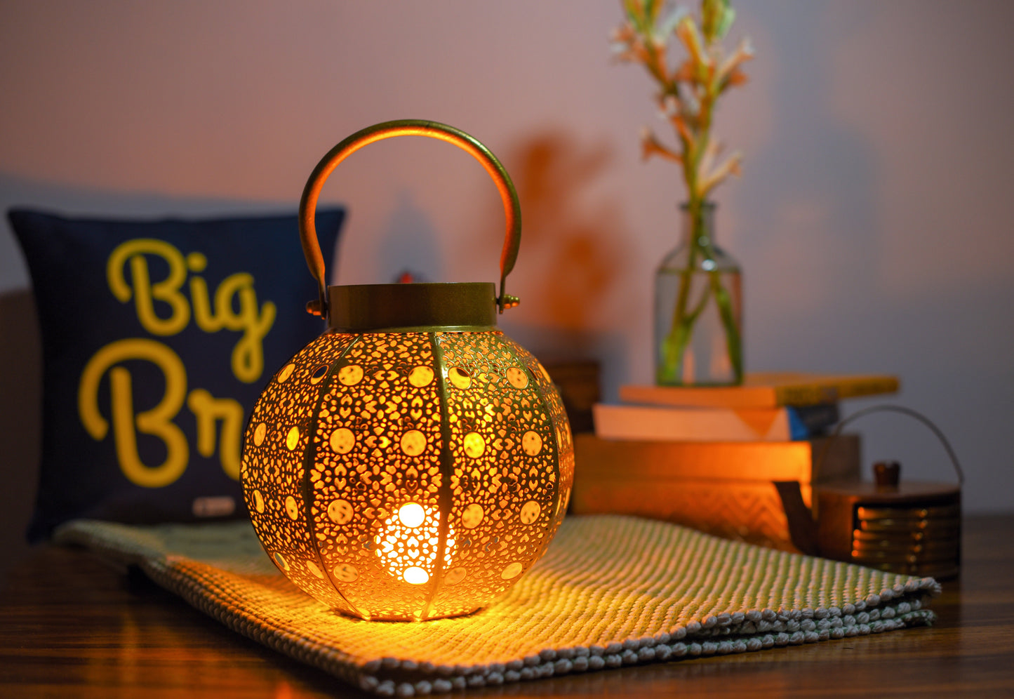 Metal Small Lantern (Golden) Makran Lantern