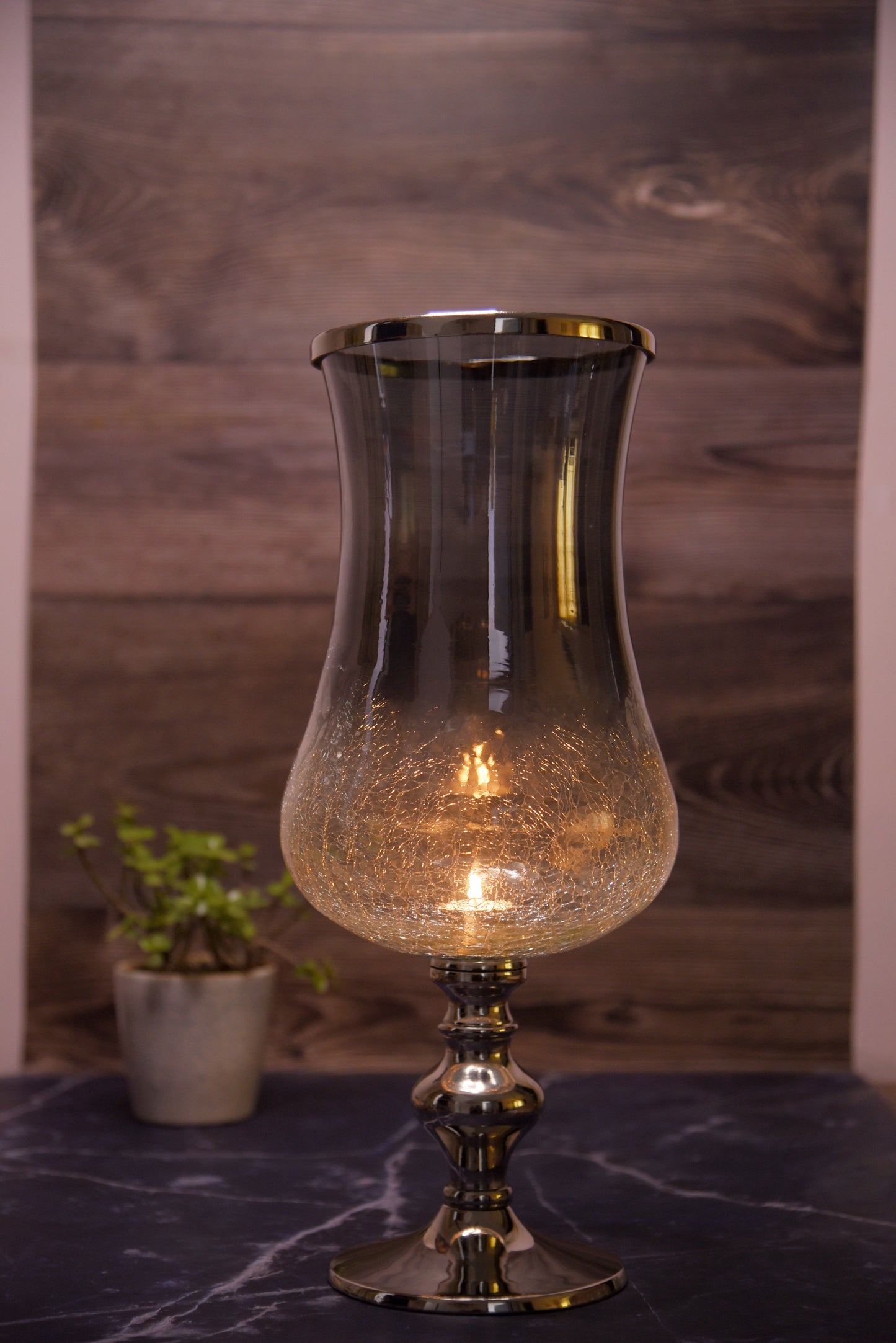 Black Hurricane Lamp