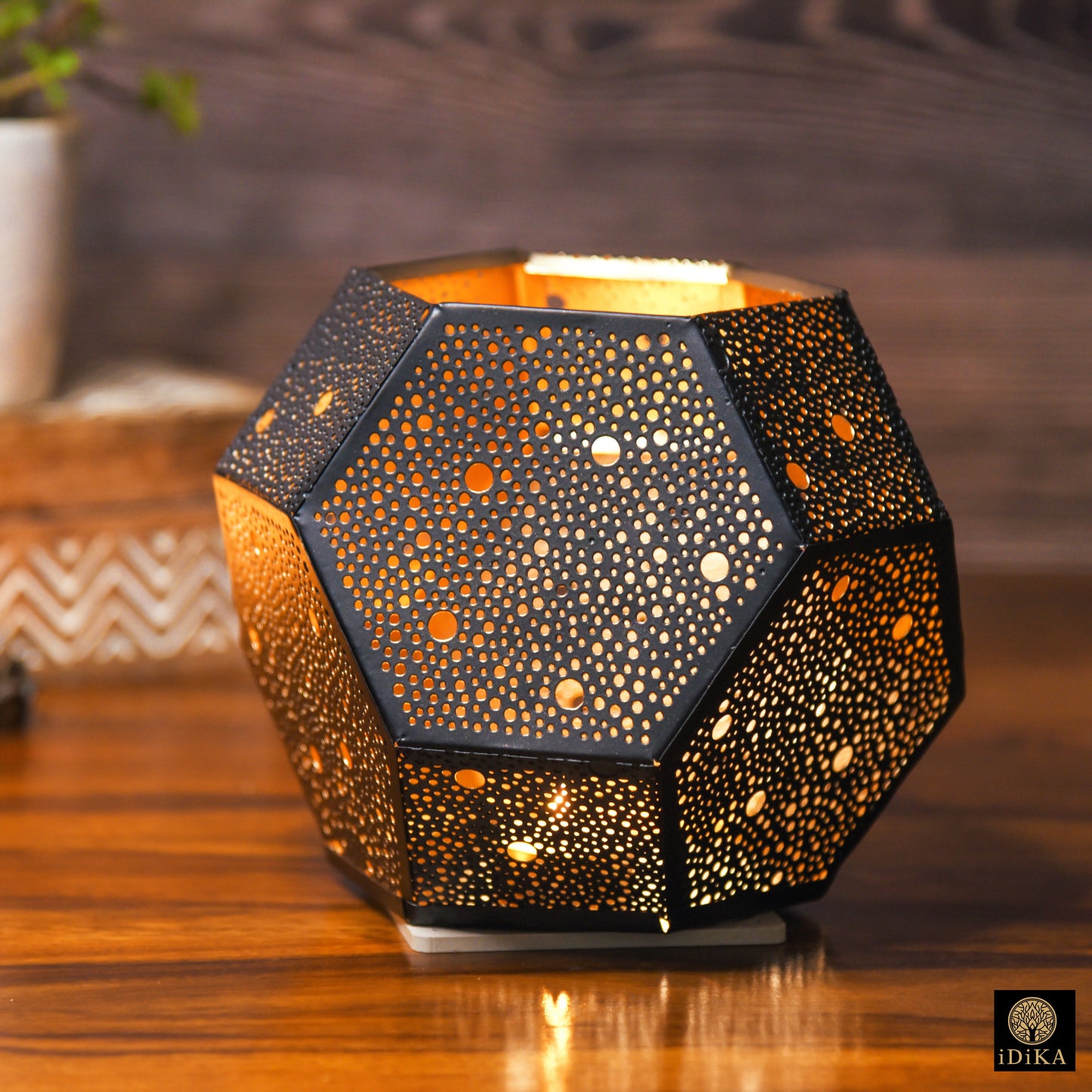 Metal Votive Hexagonal