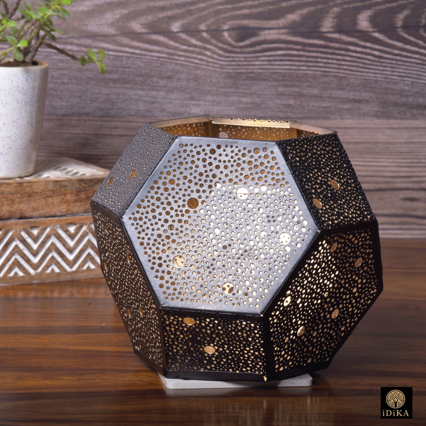 Metal Votive Hexagonal