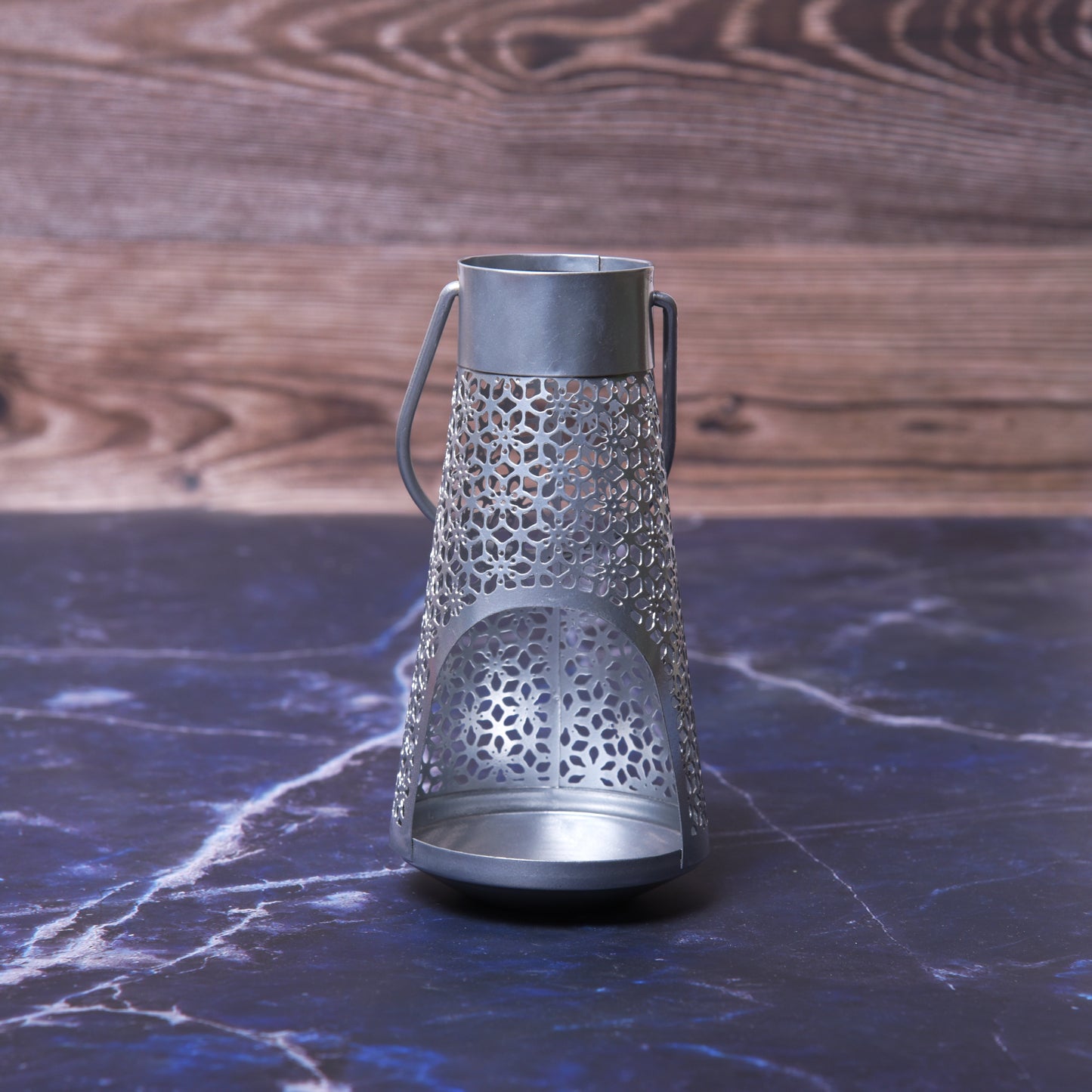 Metal Small Lantern (Grey)