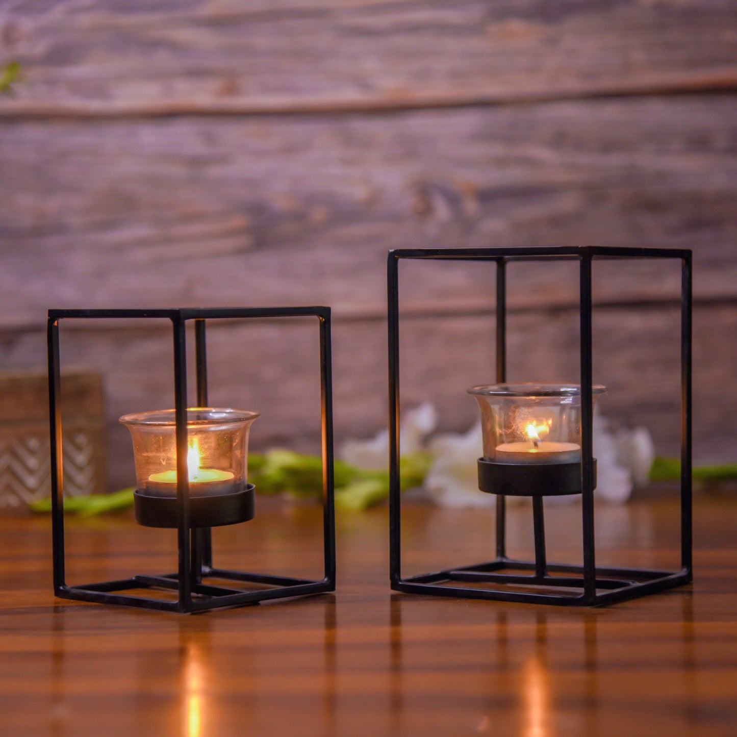 Black Wire Candle Holder