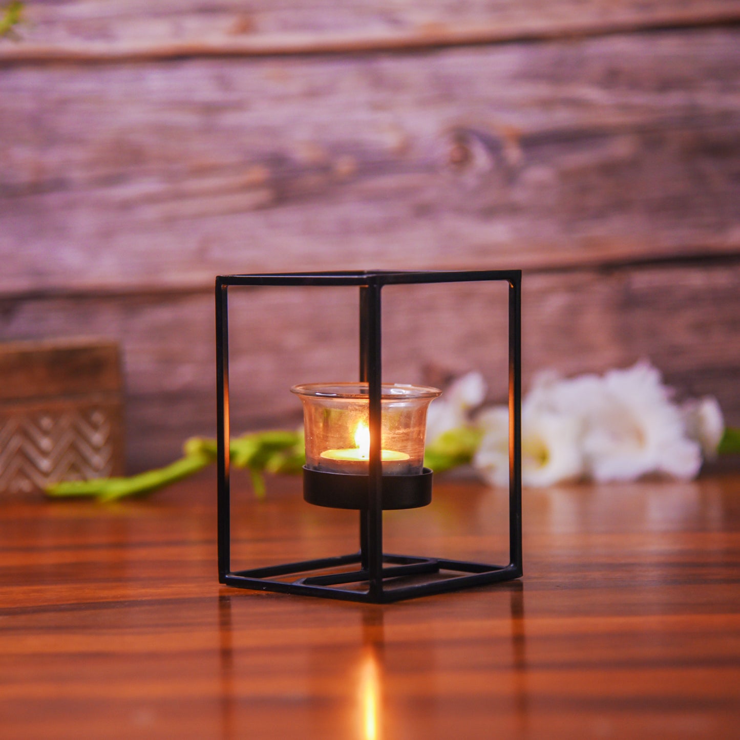 Black Wire Candle Holder